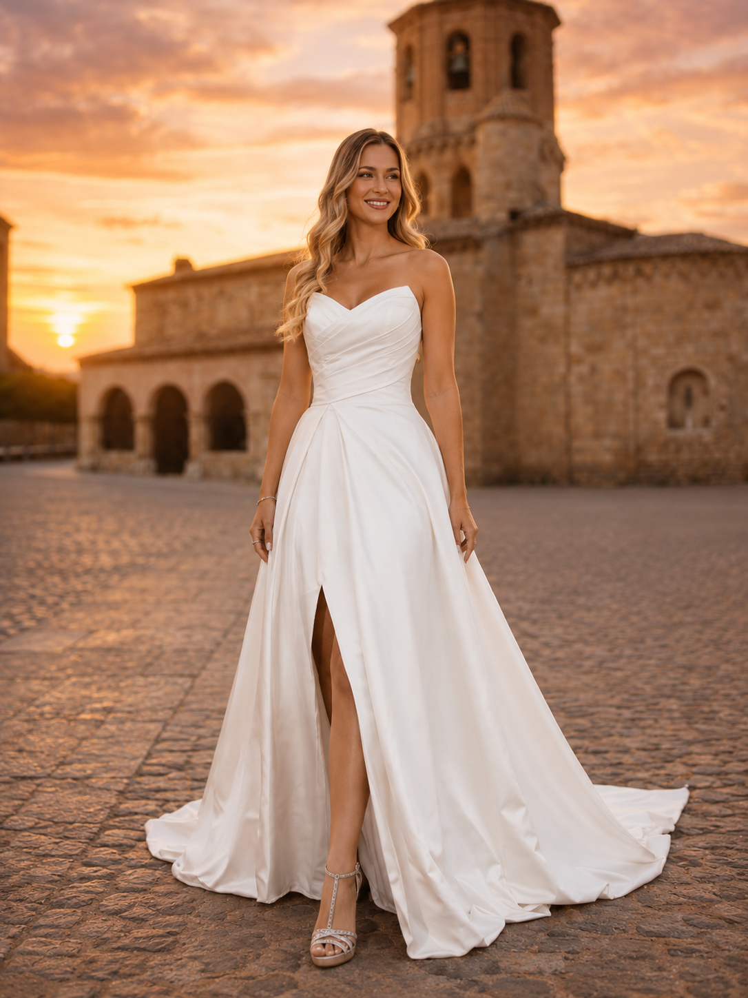 Detalle de confección de un vestido de novia Pilar Romero
