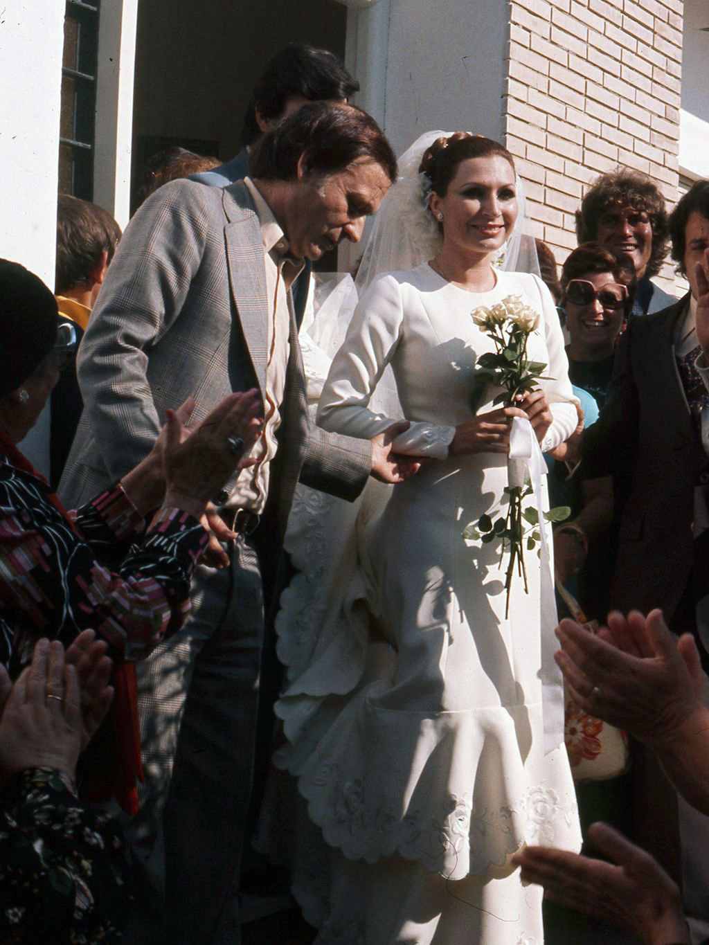 Rocío Jurado el día de su boda con Pedro Carrasco en 1976